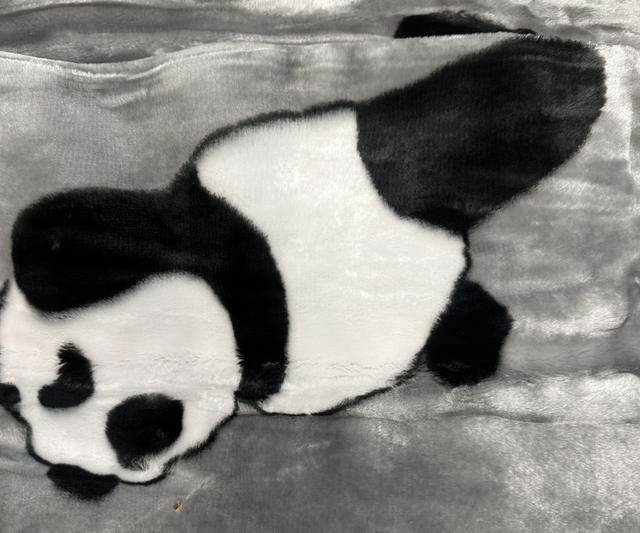 Couvertures doublé 4 kg panda grise 200/240
