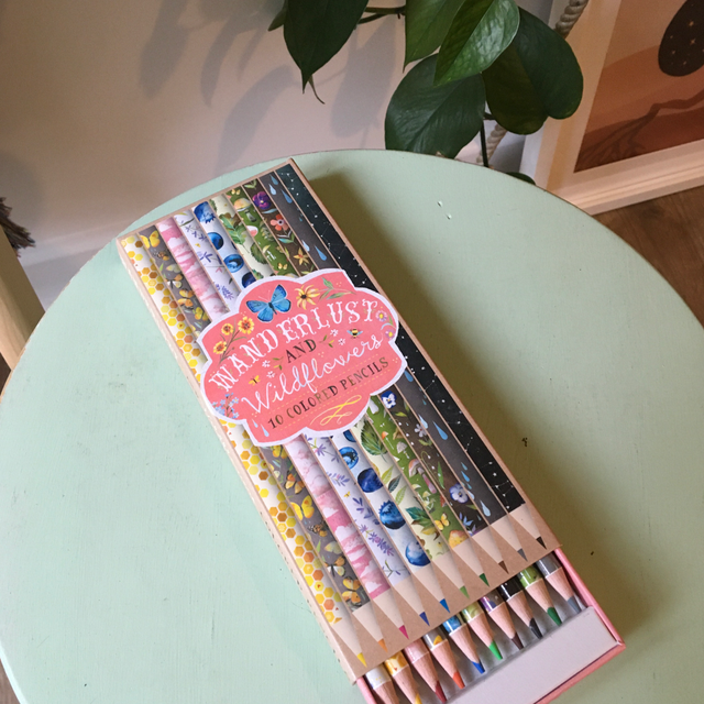 Wanderlust colored pencils