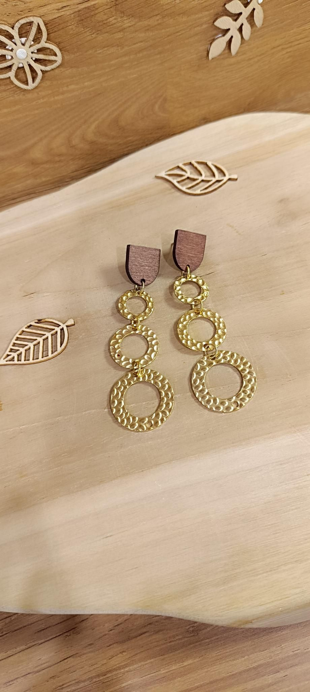 Boucles d'oreilles - Triple cercle