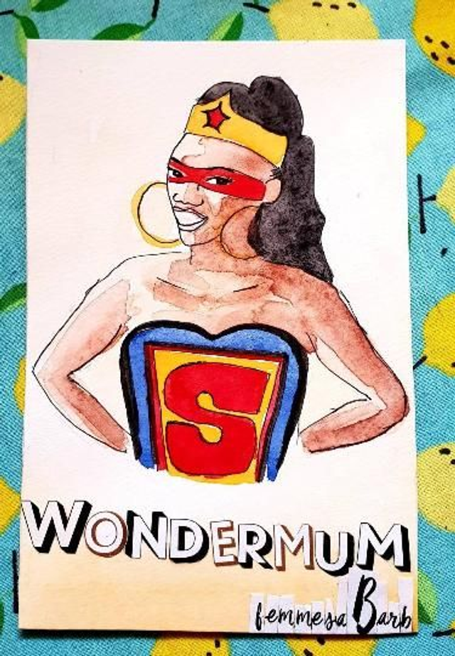 Portrait personnalisé en super-héroïne