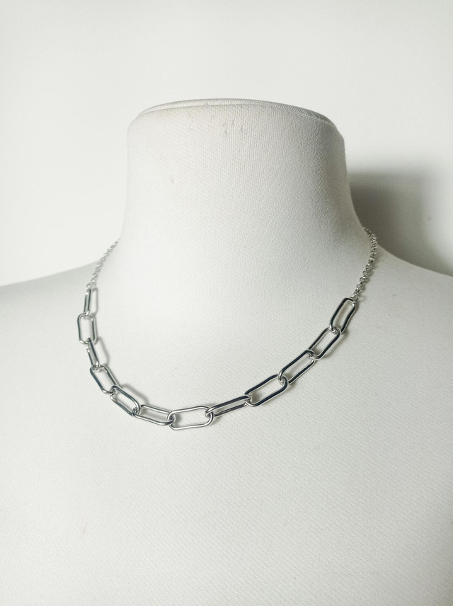 Colar chocker Melissa em aço inoxidável