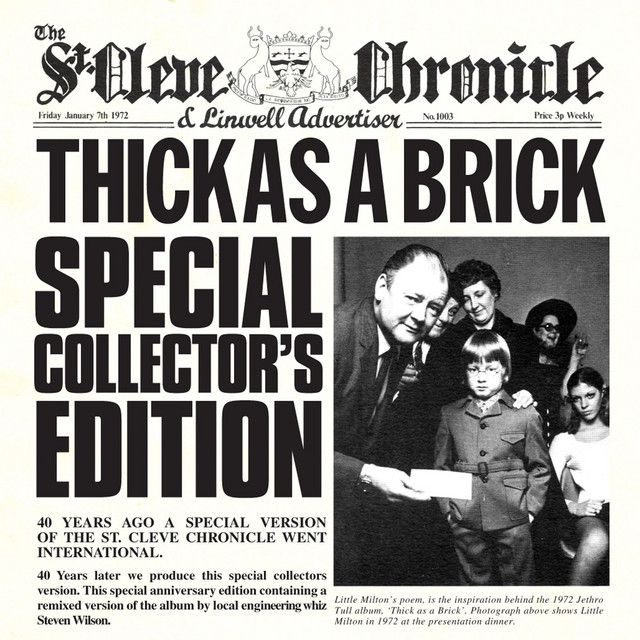 Jethro Tull - Tick as a Brick |CD/VSN