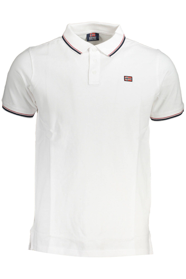3920NORWAY 1963 POLO MANICHE CORTE UOMO BIANCO