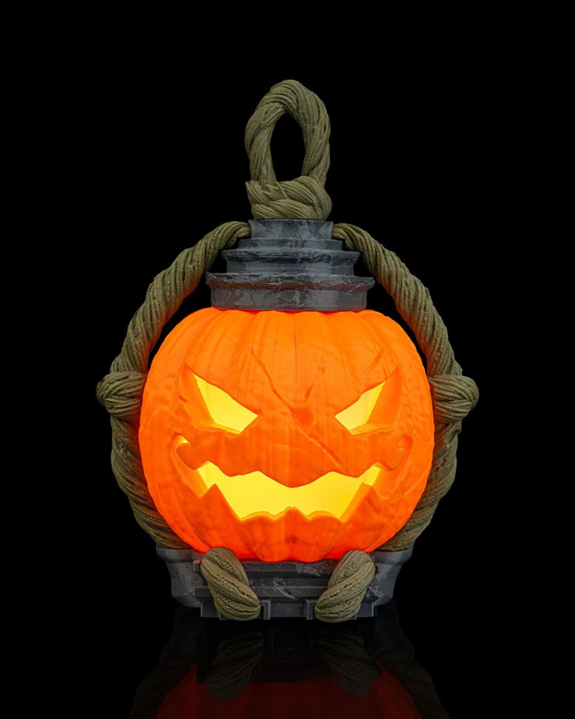 3D Druck: Jack O’Glow, Table Lamp - Kürbislampe