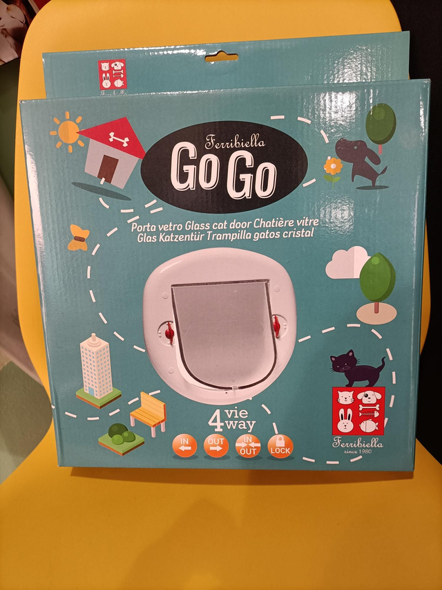 Porta Go Go Gatto (Per Vetro)