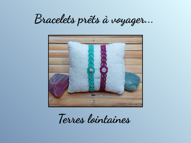 Bracelet macramé Corail fossilisé et Quartz rose - Douceur et Sérénité  