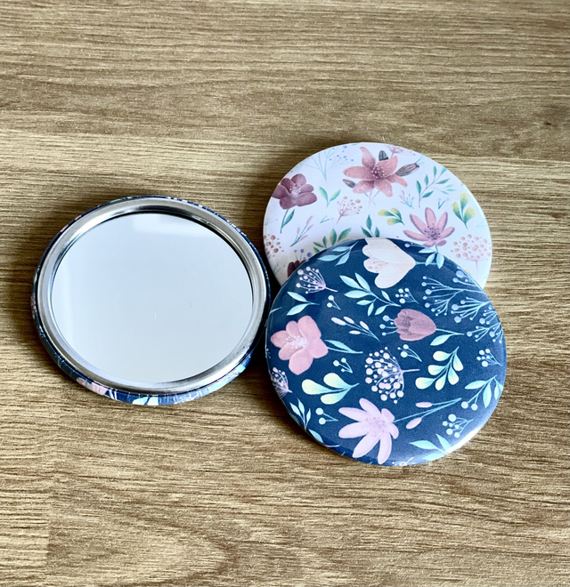 Flowers Pattern - Handbag Mirror