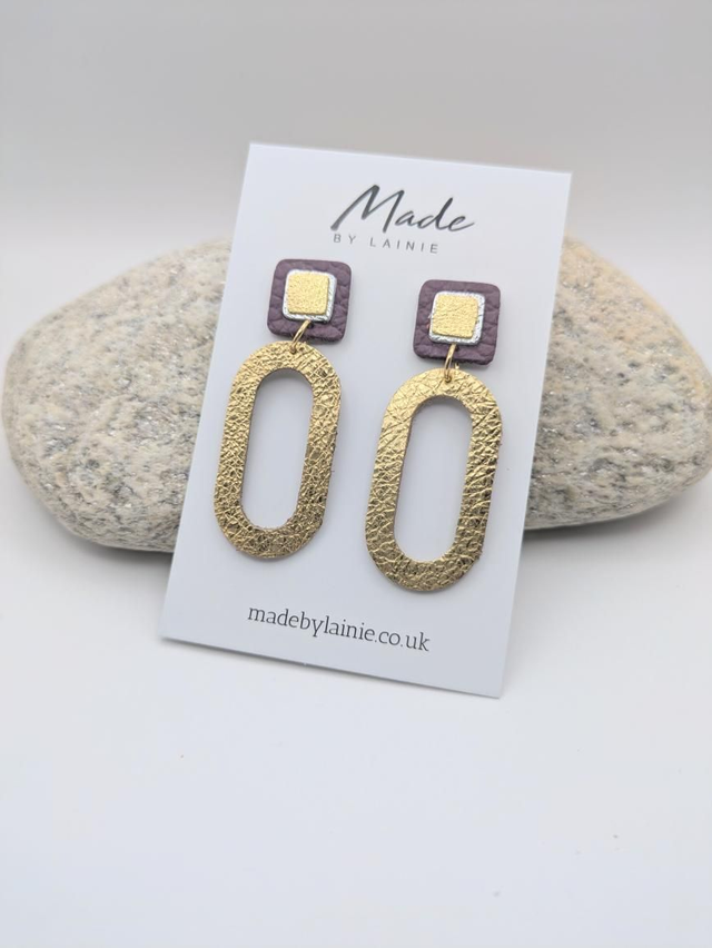 Oval Loop Drop Earrings (1)