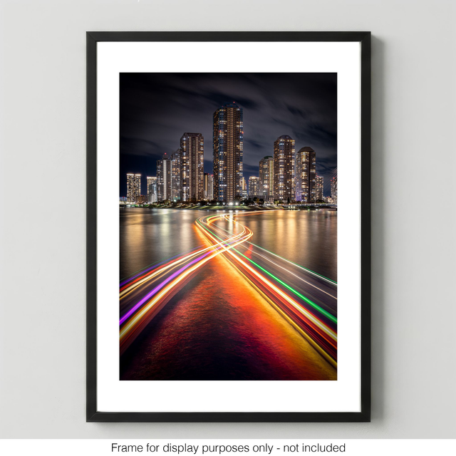 Eitai Bridge Crossing Light Trails
