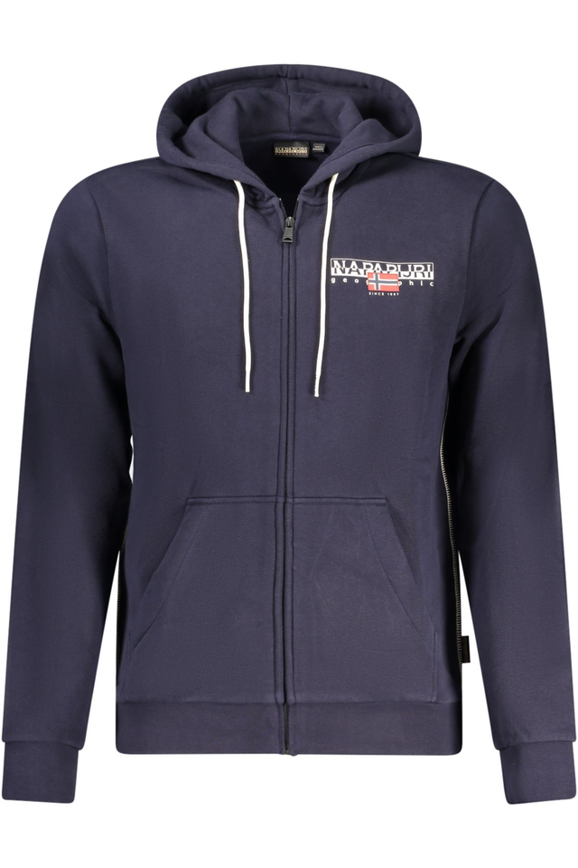 NAPAPIJRI FELPA CON ZIP UOMO BLU