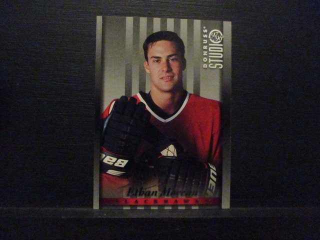 Ethan Moreau - NFL 1997 Donruss Studio Ice Hockey Original Trading Card #83