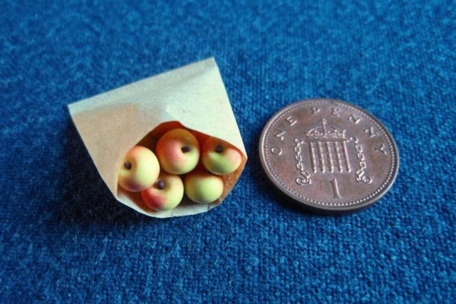 Rosy Apples in paper bag