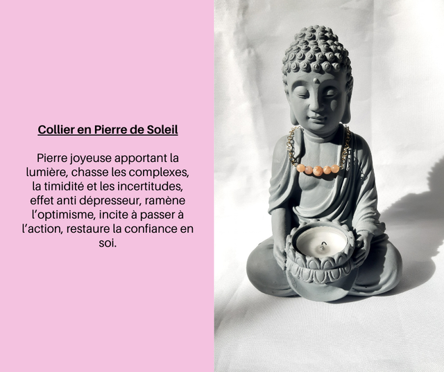 22- Collier en Pierre de Soleil