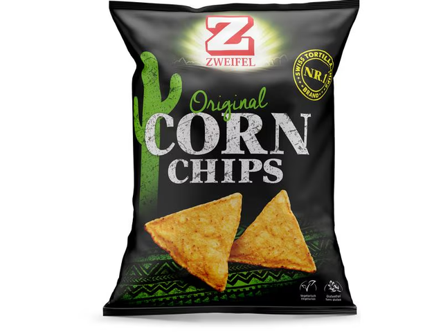 Zweifel Corn Chips Original 125g inkl. Dip 112g