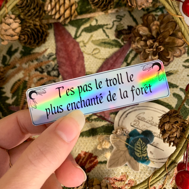 Sticker Holographique - Troll enchanté