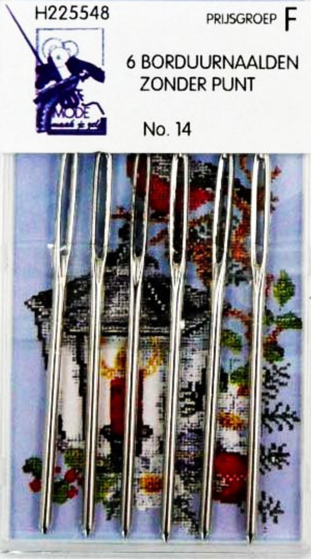 Huismerk: Borduurnaalden stompe punt; no 14