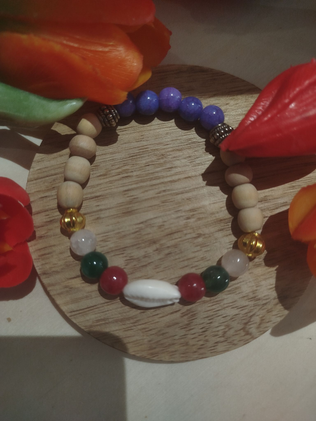 💎 Beauté & Sagesse – Jade vert, Agate craquelée bleue & Quartz blanc