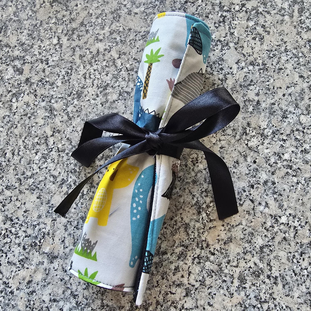 Dinosaur Brush/Pencil Roll