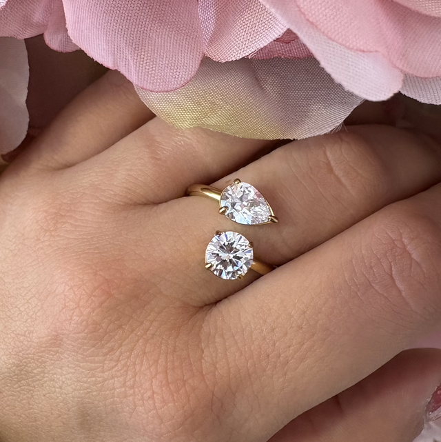 Anello Doppia Luce Gold