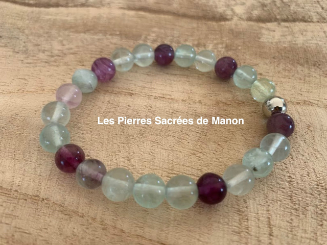 Bracelet Fluorite - Perles de 8mm