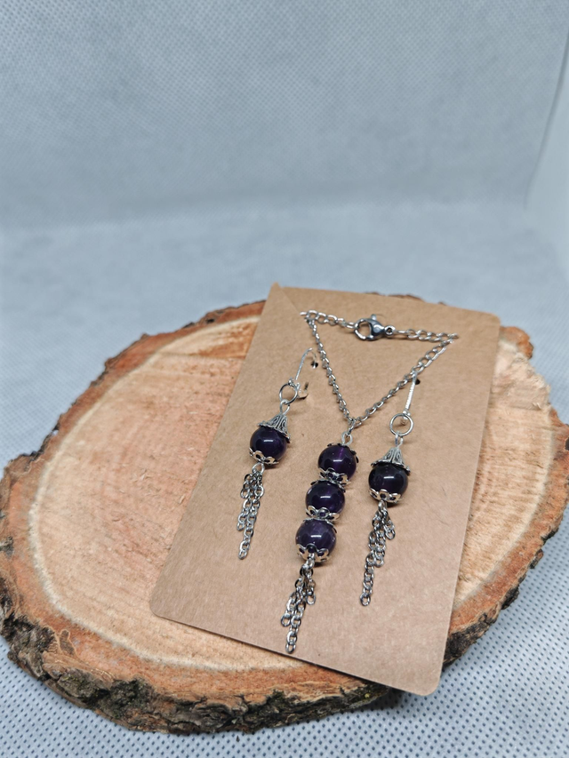 Parure améthyste 