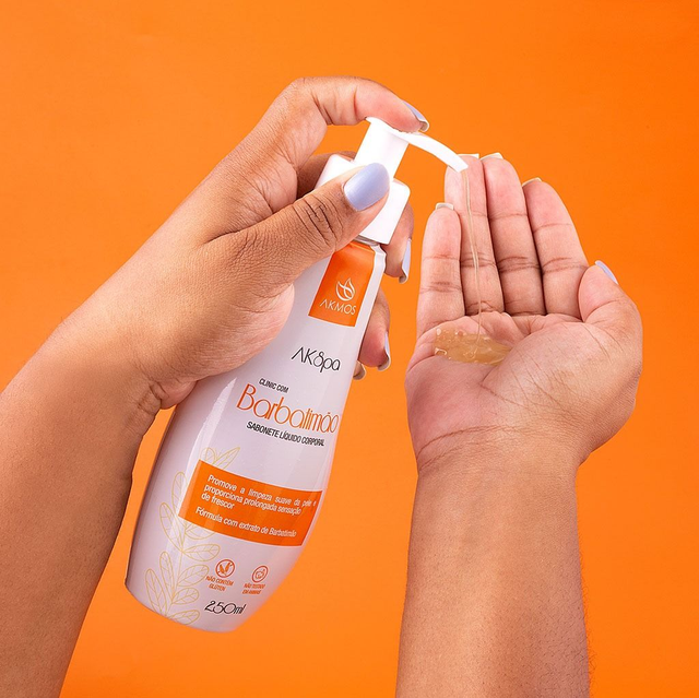 Akmos: SABONETE LÍQUIDO CORPORAL Erva Doce 250ml