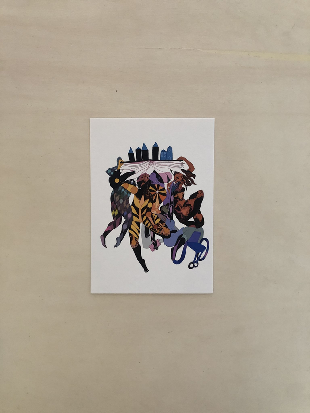 Affiche illustrée “Les gardiennes” – Illustration de Maya Mihindou – Papeterie féministe made in France – Affiche A3, A4 et A5 fabriqué à Paris