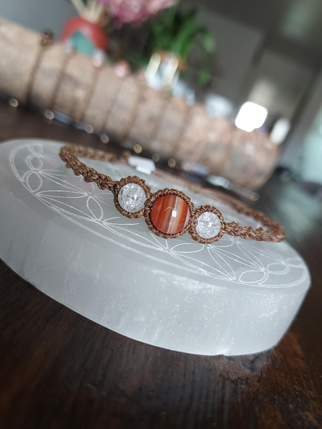 Agate rubanée - Cristal de roche