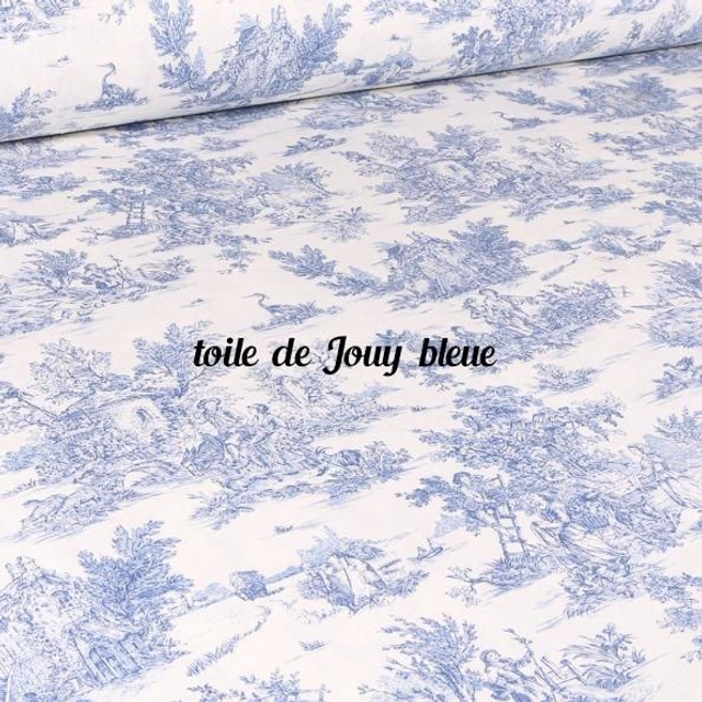 Toile de Jouy bleue 