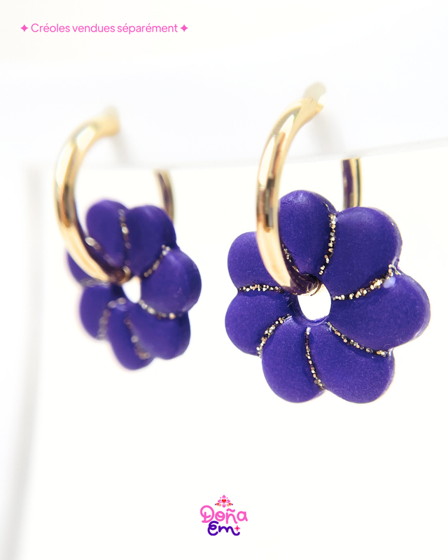 Pampilles "Jenna" - Violet profond