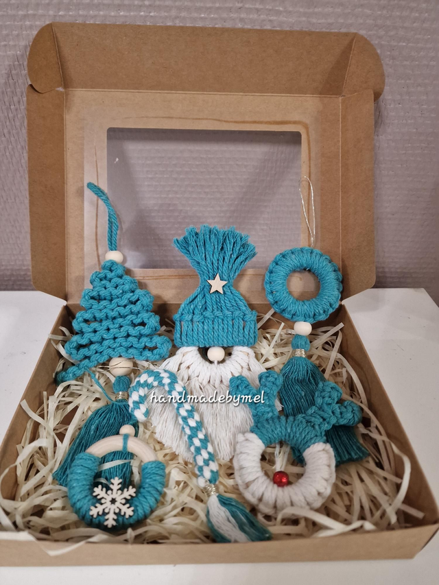 Box de Noël turquoise 