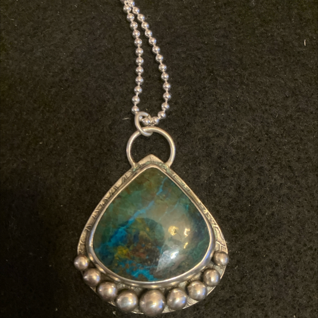 Azurite malachite necklace 