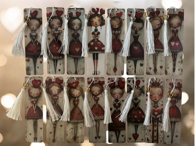 Marque page "Dame de coeur"