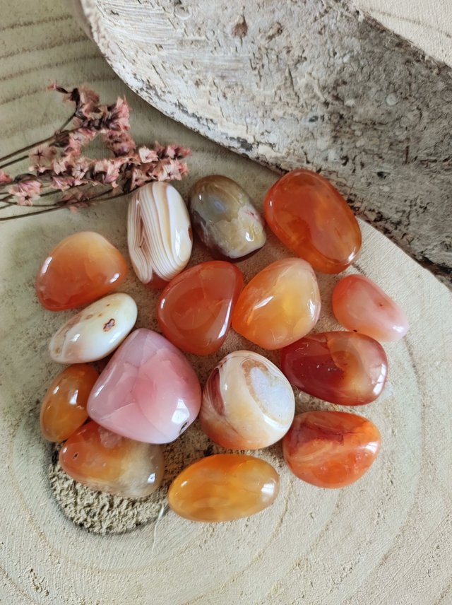 Pierre roulée Cornaline