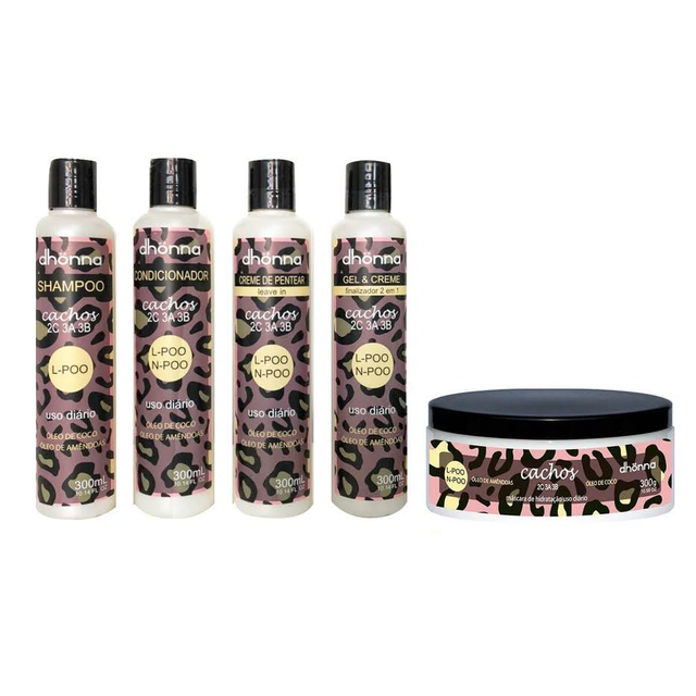 KIT USO DIÁRIO CACHOS (4x300ML) - DHONNA