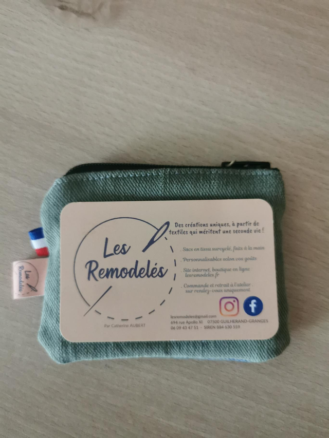 Petite trousse en tissu recyclé