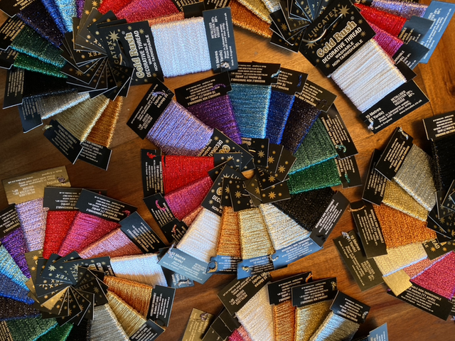 Lincatex Gold Rush Glitter Thread Full Set