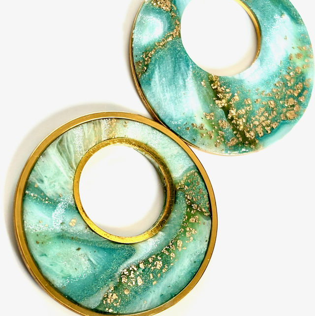 Créoles « Sirène » réversibles