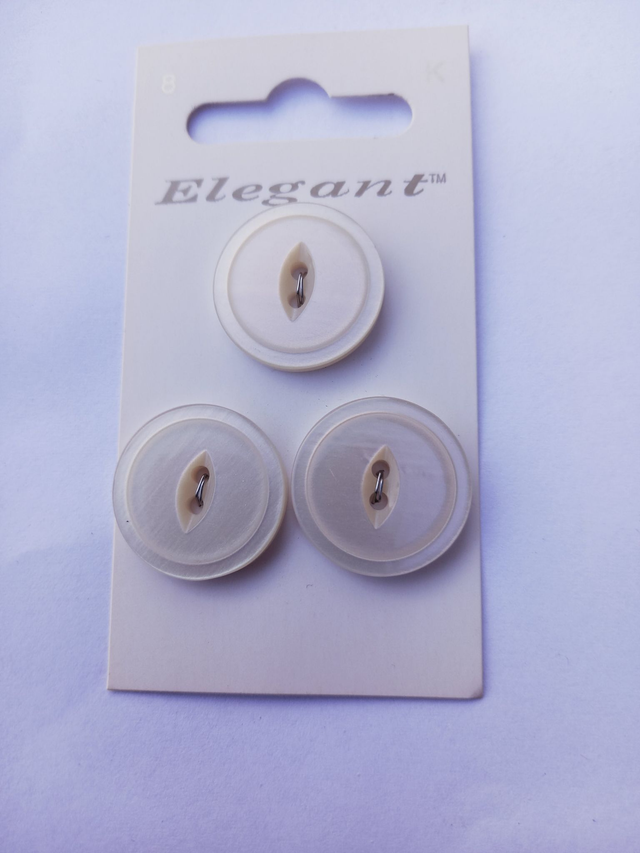 Knoop 008 (Elegant)  Wit glans