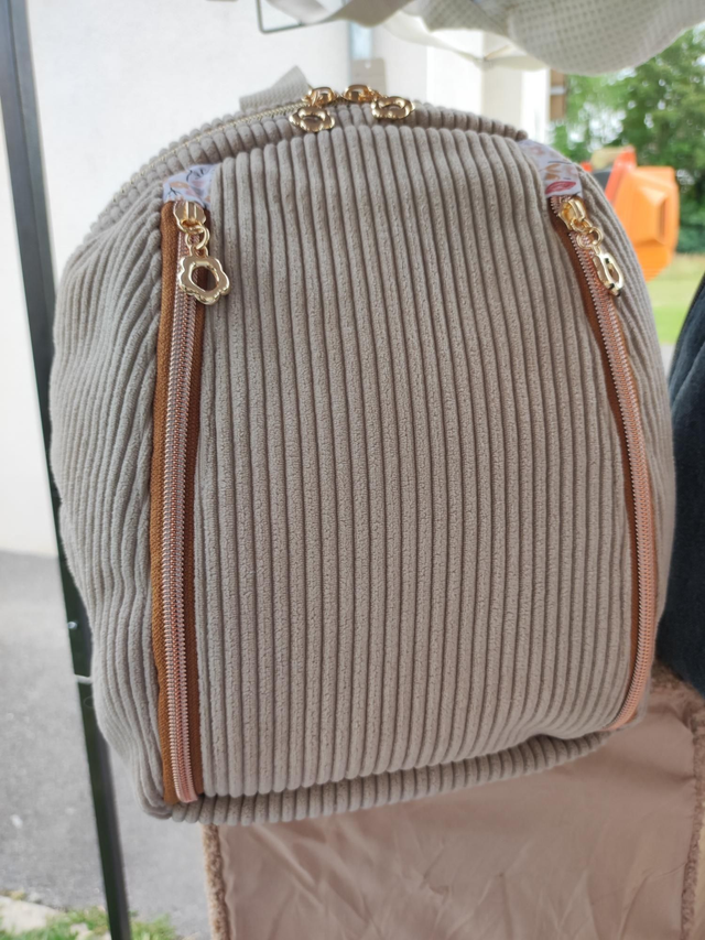 Sac à dos Boule velours côtelé 