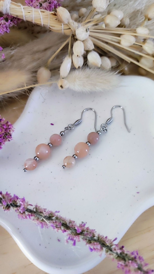 Boucles d'oreilles Pierre de soleil