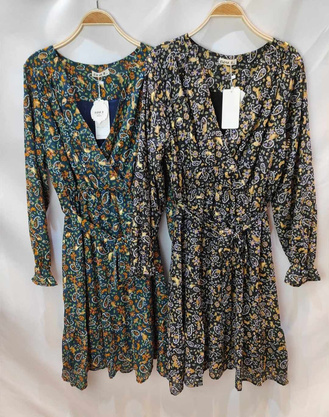 ROBE IMPRIMEE NOIRE ANITA 