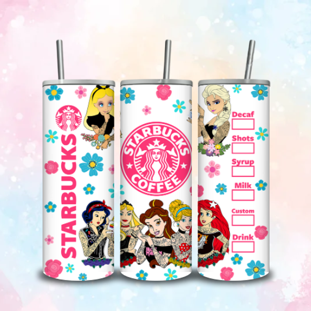 Tumbler Starbuck Princesse Tatouage
