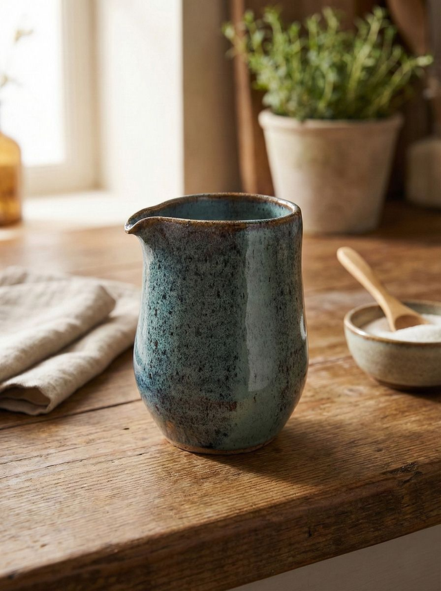 Ocean Mist Ceramic Milk Jug