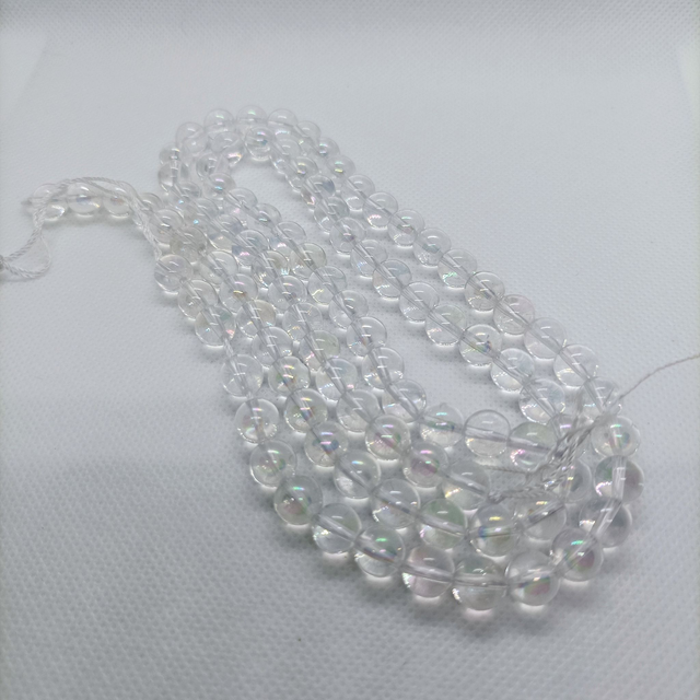 Cristal de Roche / Boule de 8 mm à l&#039;unité / Pierres Naturelles Rondes et Polies