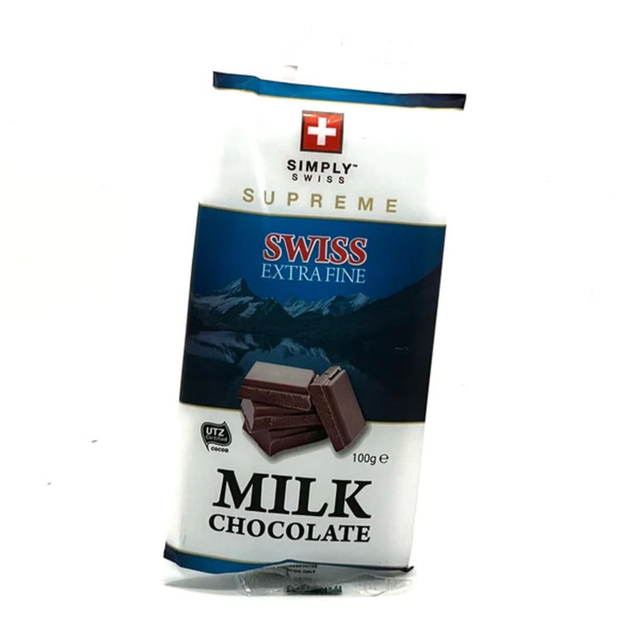 Simply Swiss Supreme Bubble Milk Chocolate 100g