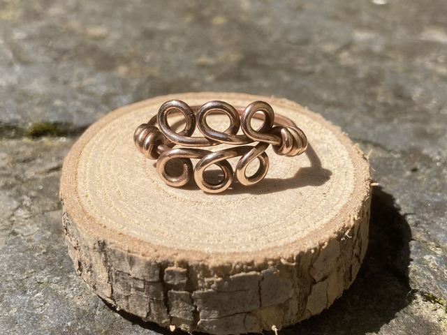 Gwalenn &quot;Pluñv paun&quot; - Bague &quot;Palmette&quot;