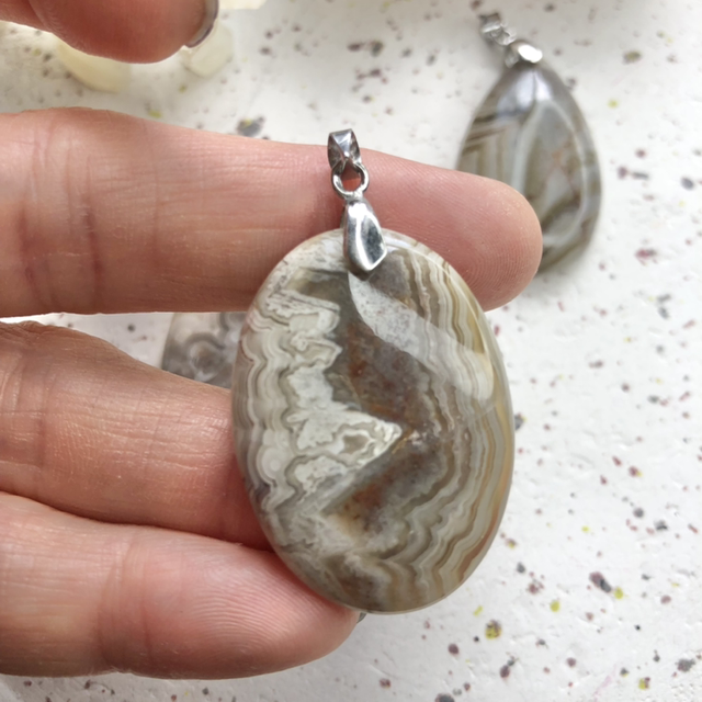 Pendentif Agate Crazy Lace AA 