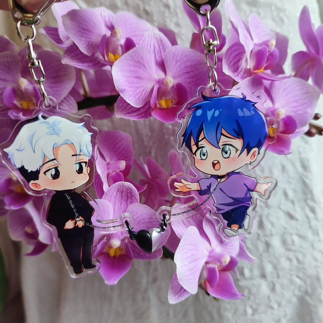 Breloczek na magnes Keito i Sota