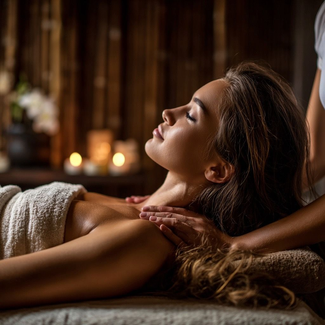 Gesichts- oder Kopfmassage